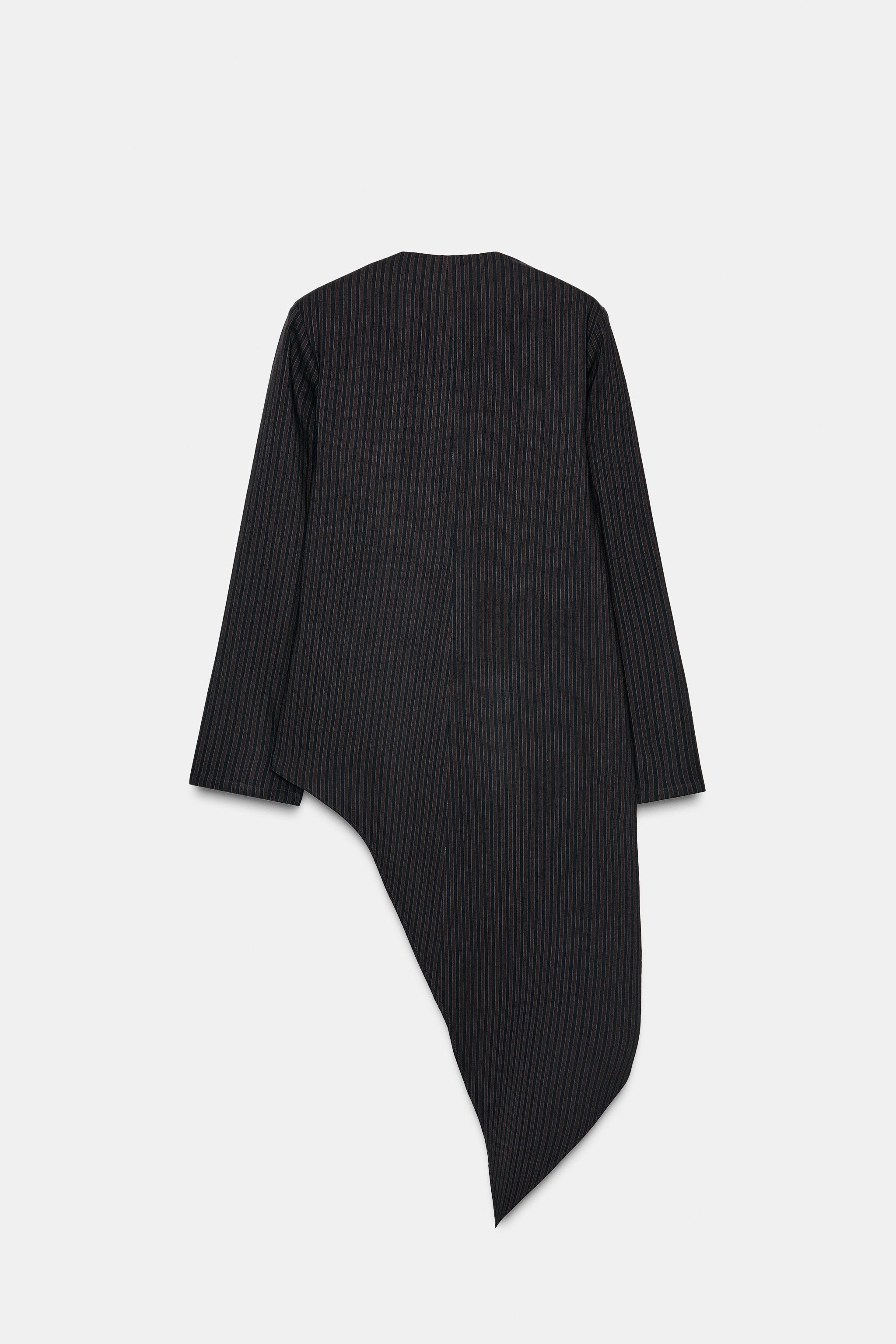 ZW COLLECTION ASYMMETRIC STRIPED TOP